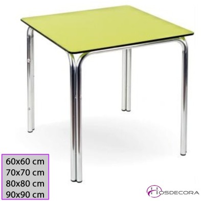 Mesa Bar Cuadrada Aldea Tablero Compacto