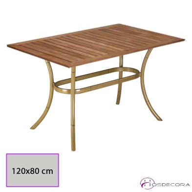 Mesa de restaurante tablero teka Tiedra