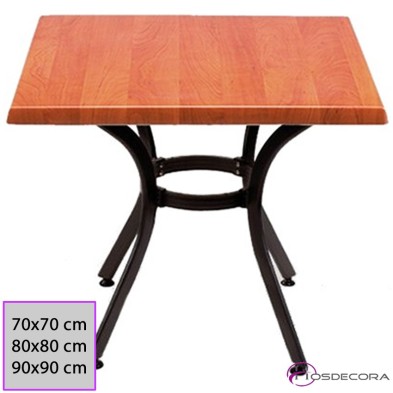 Mesa cafetería Elche cuadrada 70x70 Werzalit