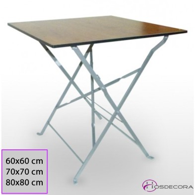 Mesa de Terraza forjada 60x60 Compac- YELES