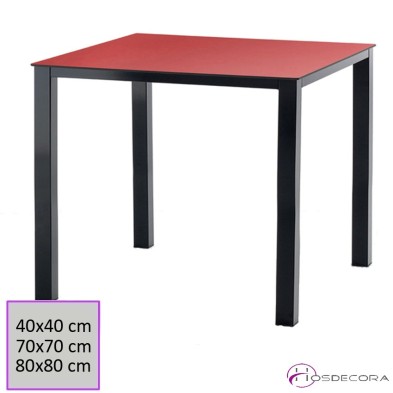 Mesa Baja para bar cuadrada 70x70x50