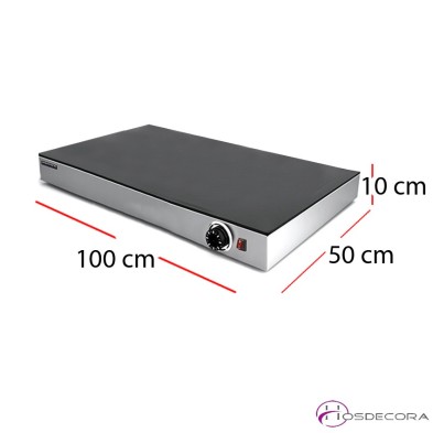 Placa caliente doble de cristal templado