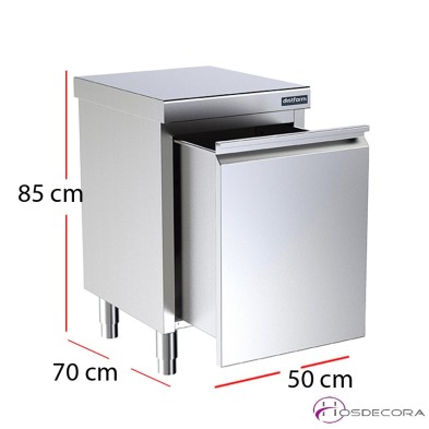 Mueble modular con encimera central fondo 70