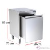 Mueble modular con encimera central fondo 70