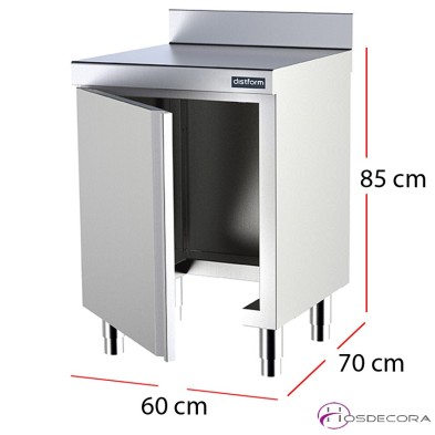 Módulo mural para cubo de desperdicios fondo 70