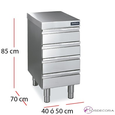 Modulo central 4 cajones fondo 70