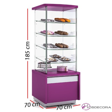 Mueble vitrina neutra expositora MCT-70-RC