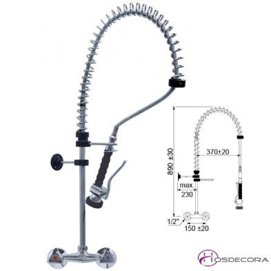 Grifo de ducha mural dos aguas 34-548823