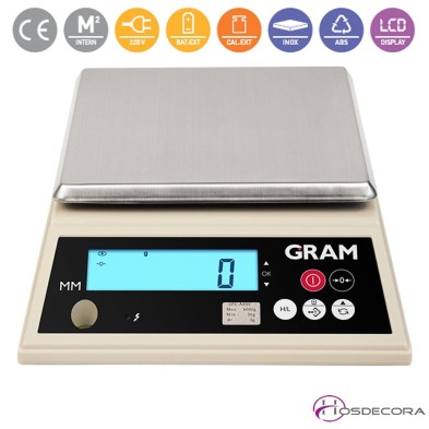 Balanza de trabajo S3 15 kg (1 gramo)