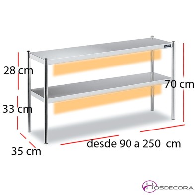Estante doble sobremesa FCC40008