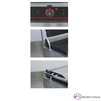 Grill eléctrico ranurado ECO 43x36 cm -61-FI5 4991