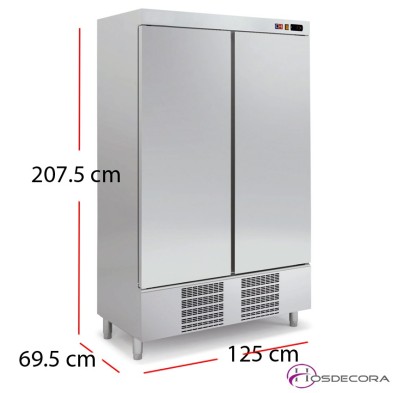 Nevera doble con frío 2 puertas Inox ARCH-1002