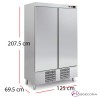 Nevera doble con frío 2 puertas Inox ARCH-1002