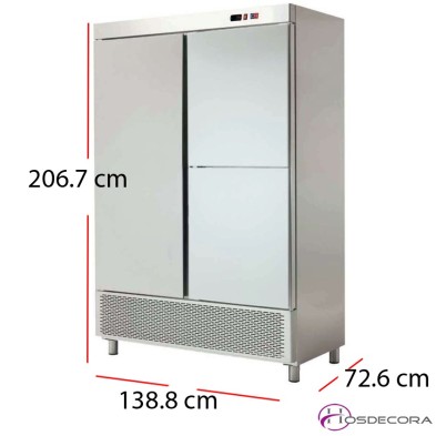 Armario refrigerado acero Inoxidable 704W 1200 litros