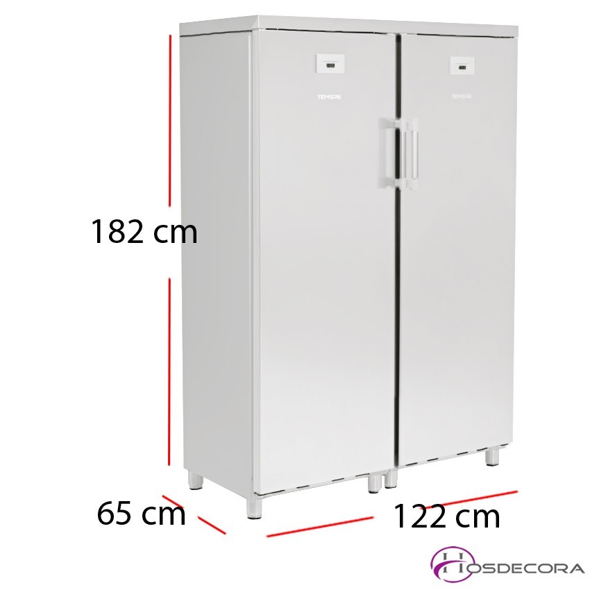 Armario doble refrigerador congelador 700 litros