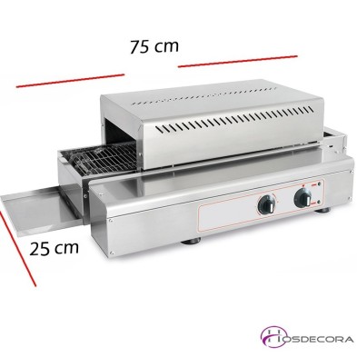 Tostador de túnel para pan 75 x 25 cm- 3.1 KW