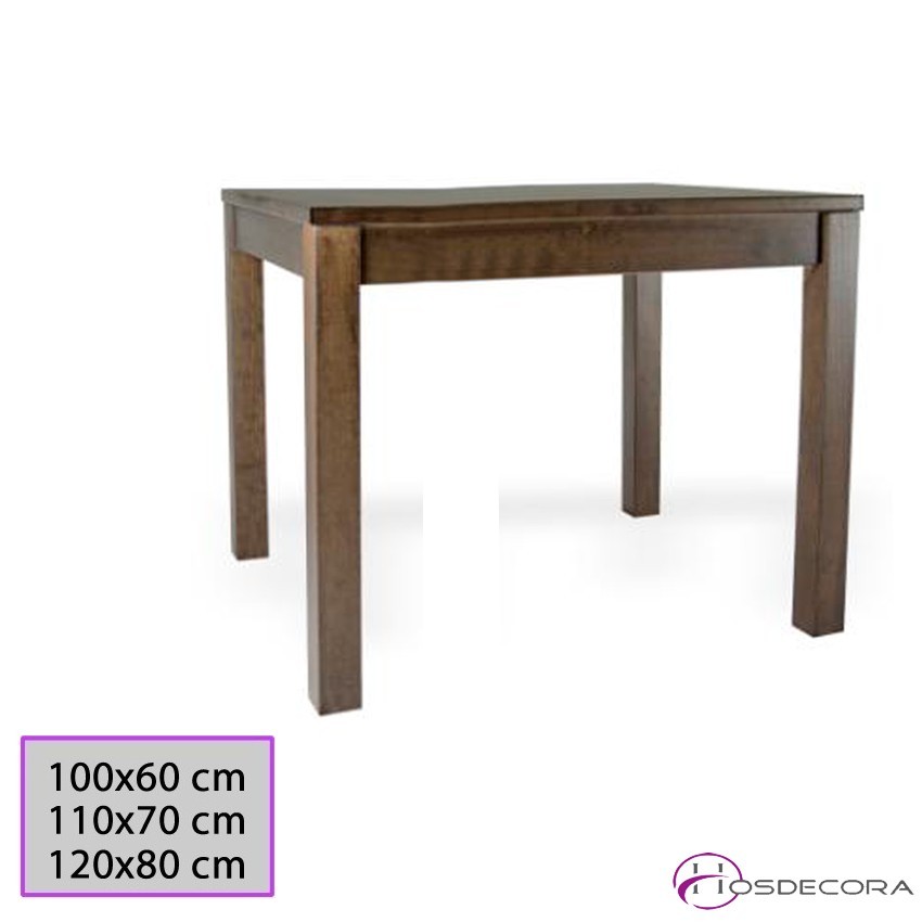 Mesa de madera de pino rectangular 77-3025M-R