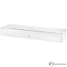 Vitrina de metacrilato neutra 75/100x30x12 cm