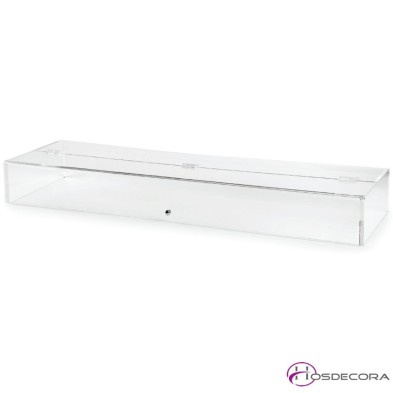 Vitrina de metacrilato neutra 75/100x30x12 cm
