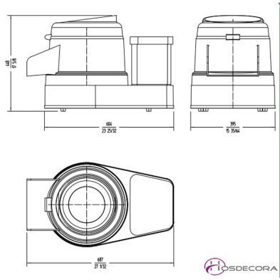 Peladora de Patatas 150 kg/ h - 6 Kg- 400 W- 80-PP-6