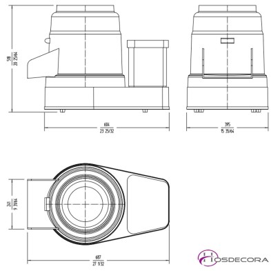 Peladora de patatas industrial 200Kg/h - 80-PP-12