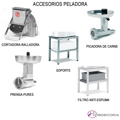 Peladora de Patatas 150 kg/ h - 6 Kg- 400 W- 80-PP-6