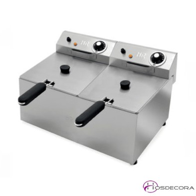 Freidora eléctrica doble 6+6L  4.2+4.2 KW