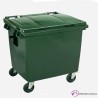 Contenedor de desperdicios con tapa y ruedas