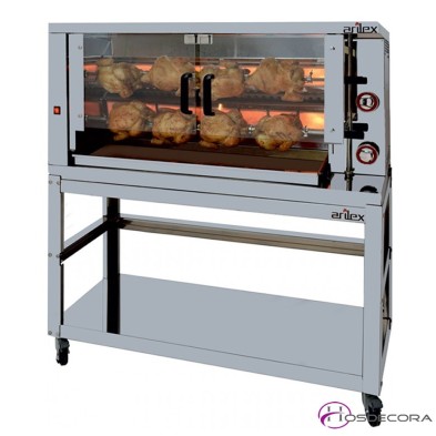 Asadores a gas de Pollos 2 espadas -12 Piezas 2ASG