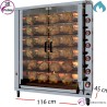 Asador de Pollos ECO- Gas 4 espadas -20 Piezas.