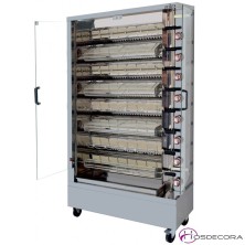 Asador de Pollos ECO- Gas 6 espadas -30 Piezas.