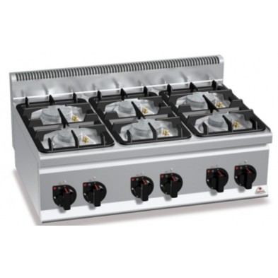 Cocina a Gas ECO sobremesa 4 Fuegos 19 Kw. industrial