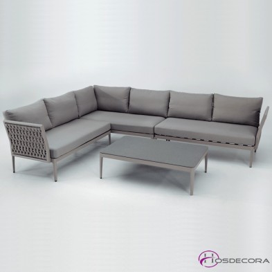 Set de jardín Cotes con sofás y mesa