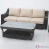Conjunto de terraza Ancin de rattan