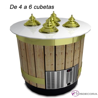 Mostrador para Helados desde 8 cubetas