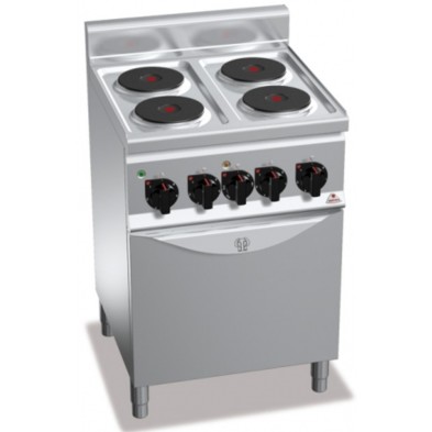 Cocina Electrica + Horno 4 Fuegos 11 Kw. industrial