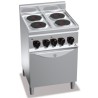 Cocina Electrica + Horno 4 Fuegos 11 Kw. industrial