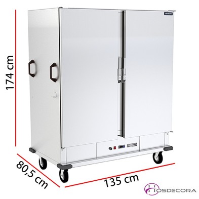 Carro caliente para 40 GN 2/1 - 135 x 174 cm 3000W