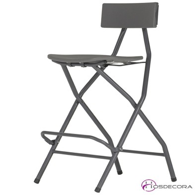 Taburete alto con respaldo ZAS