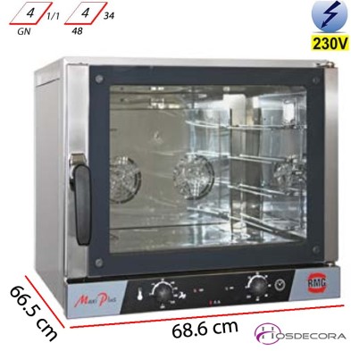 Asador convector apertura puerta leteral. MAXI PLUS PL