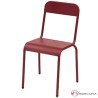 Silla de hierrro galvanizado roja Oia