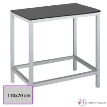 Mesa Horra con reposapiés para taburetes