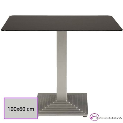 Mesa Rueda para bar tablero rectangular