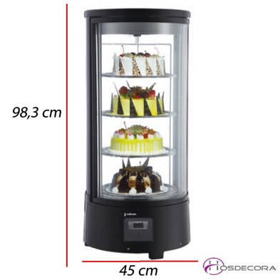 Expositor de tartas refrigerado 72 L 190W.