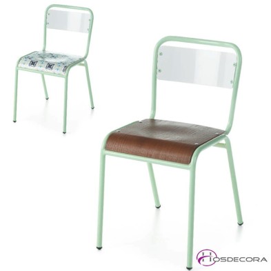 Silla BULARROS para bares de madera