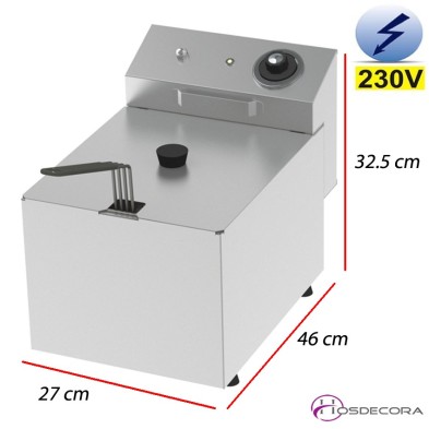 Freidora eléctrica de sobremesa 10 Litros - 4.2Kw.