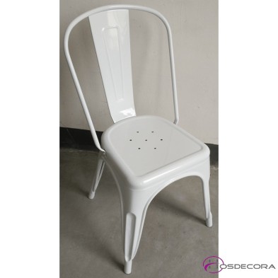 Silla amarilla tipo Tolix CANTALEJO