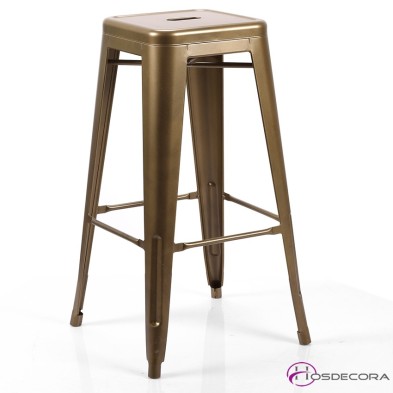 Taburete alto de acero Brillante Retro- AINSA