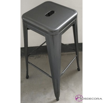 Taburete alto de acero Brillante Retro- AINSA