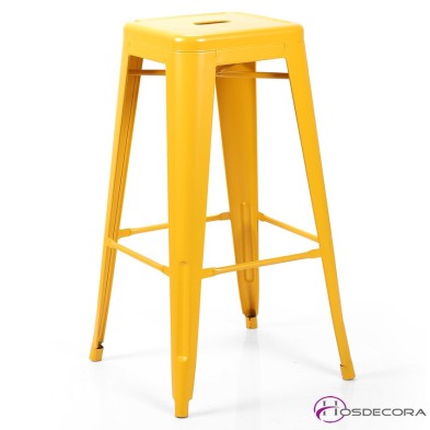 Taburete alto de acero Brillante Retro- AINSA